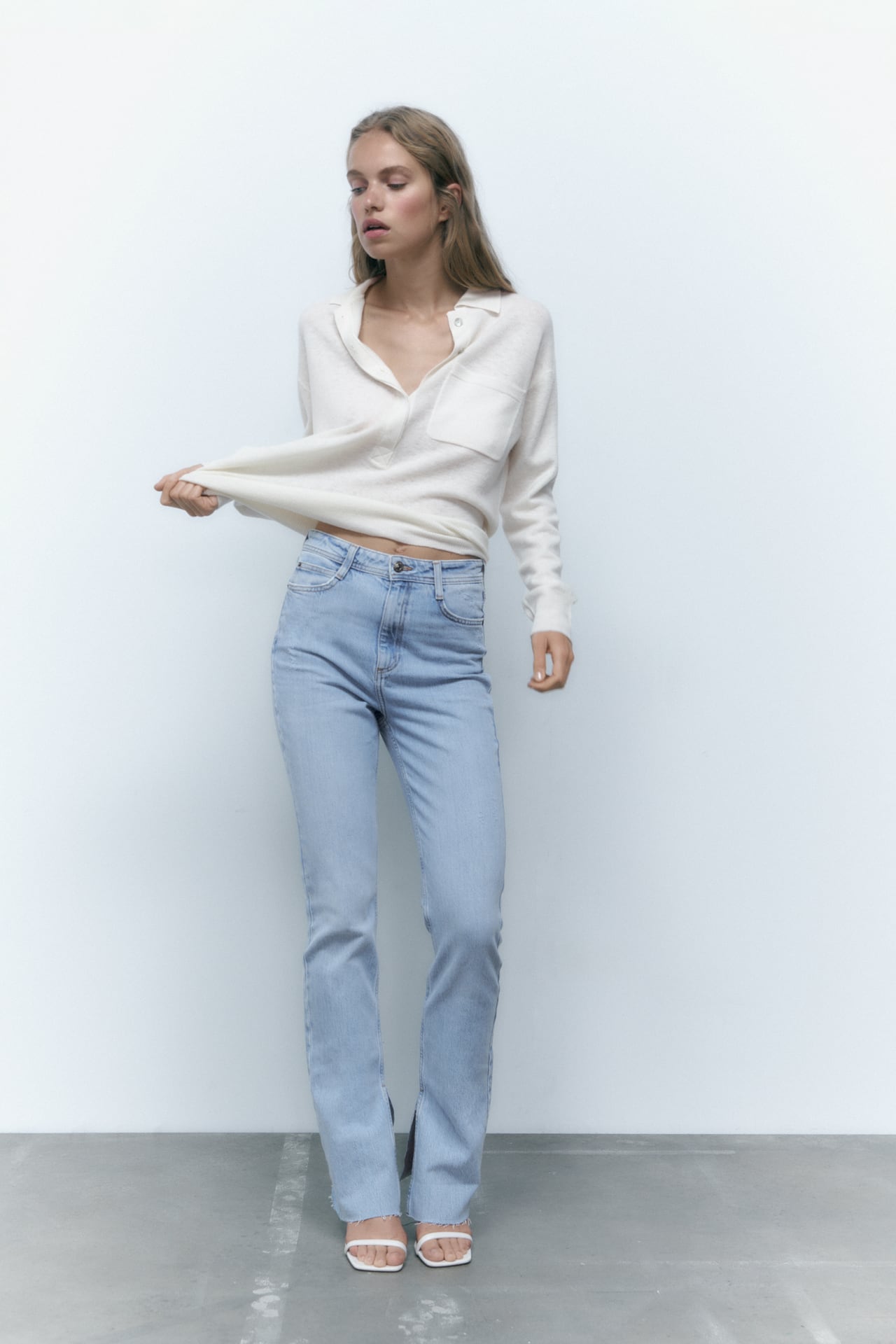 JEANS Z1975 HIGH RISE SLIM FLARE